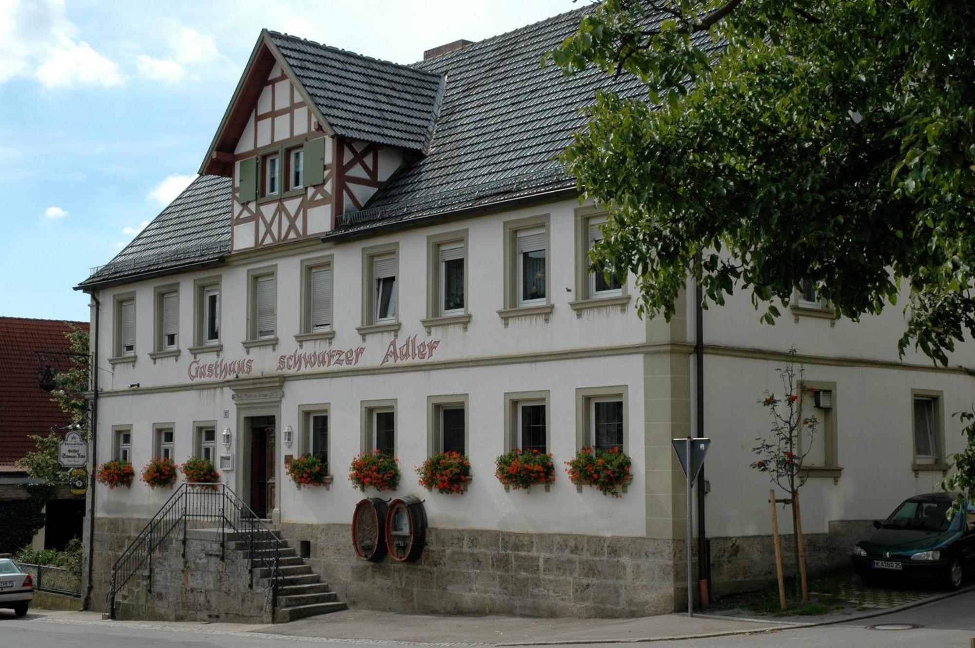 Landgasthof Zum Schwarzen Adler Markt Nordheim المظهر الخارجي الصورة