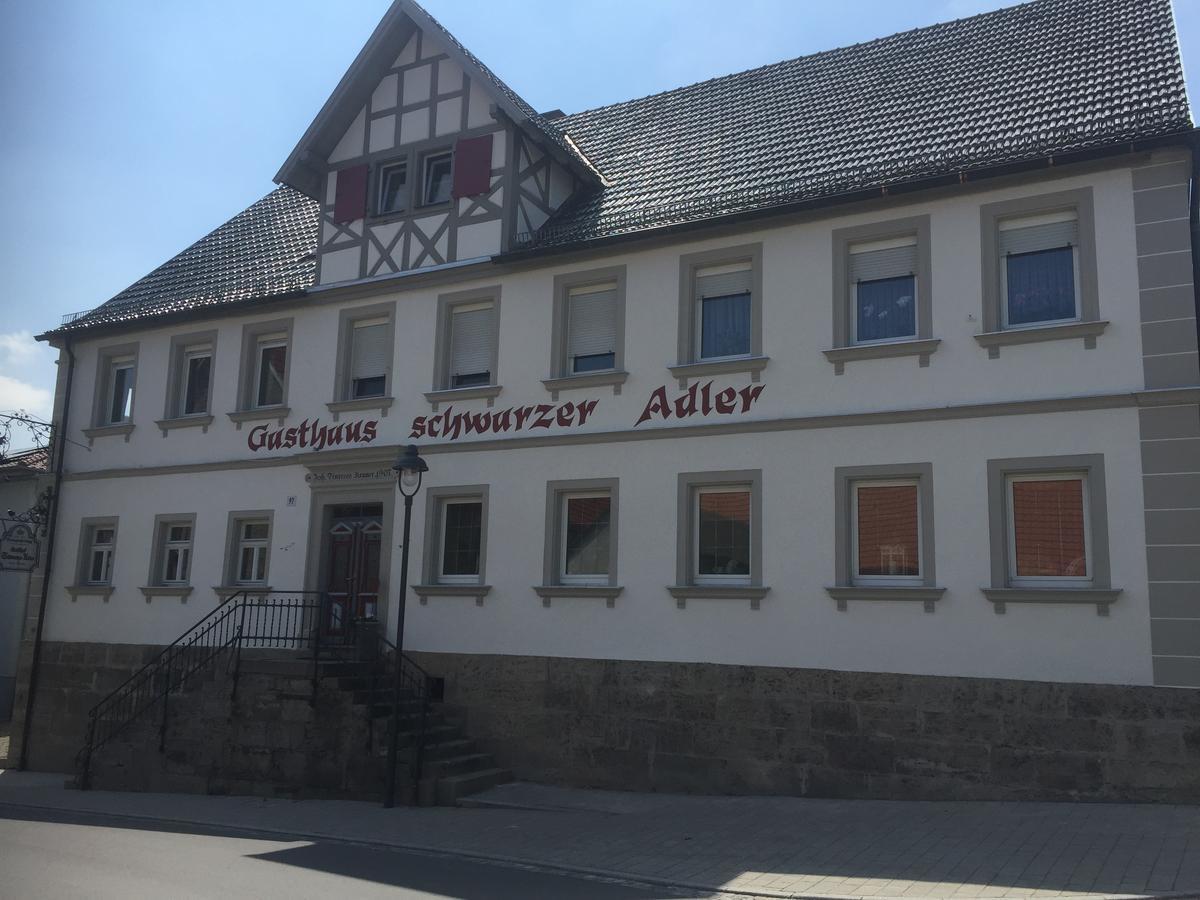 Landgasthof Zum Schwarzen Adler Markt Nordheim المظهر الخارجي الصورة